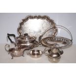 Group of silver plated items