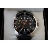 Gents Rotary divers wristwatch with box & papers
