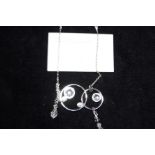 Swarovski necklace & pendant with original box