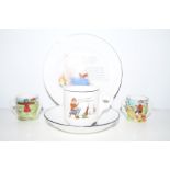 Nursery ware trio together with 2 tygs by Gemma