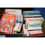 2 Boxes of antique reference books