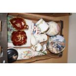 Ceramics to include 2 crown Devon luster dishes