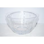 Jg Durand crystal glass bowl Height 12 diameter 21