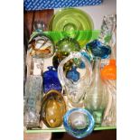 Good collection of art glass some named
