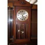 Oak cased wall clock