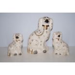 3 Beswick spaniels