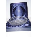 Very fine quality & heavy Stewart crystal bowl in