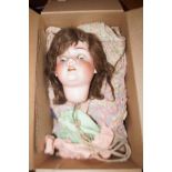 Early 20th century large Simon & Halbig bisque head doll