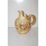 Royal Worcester Blush Ivory and flower pattern jug