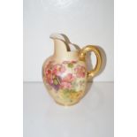 Royal Worcester Blush Ivory and flower pattern jug