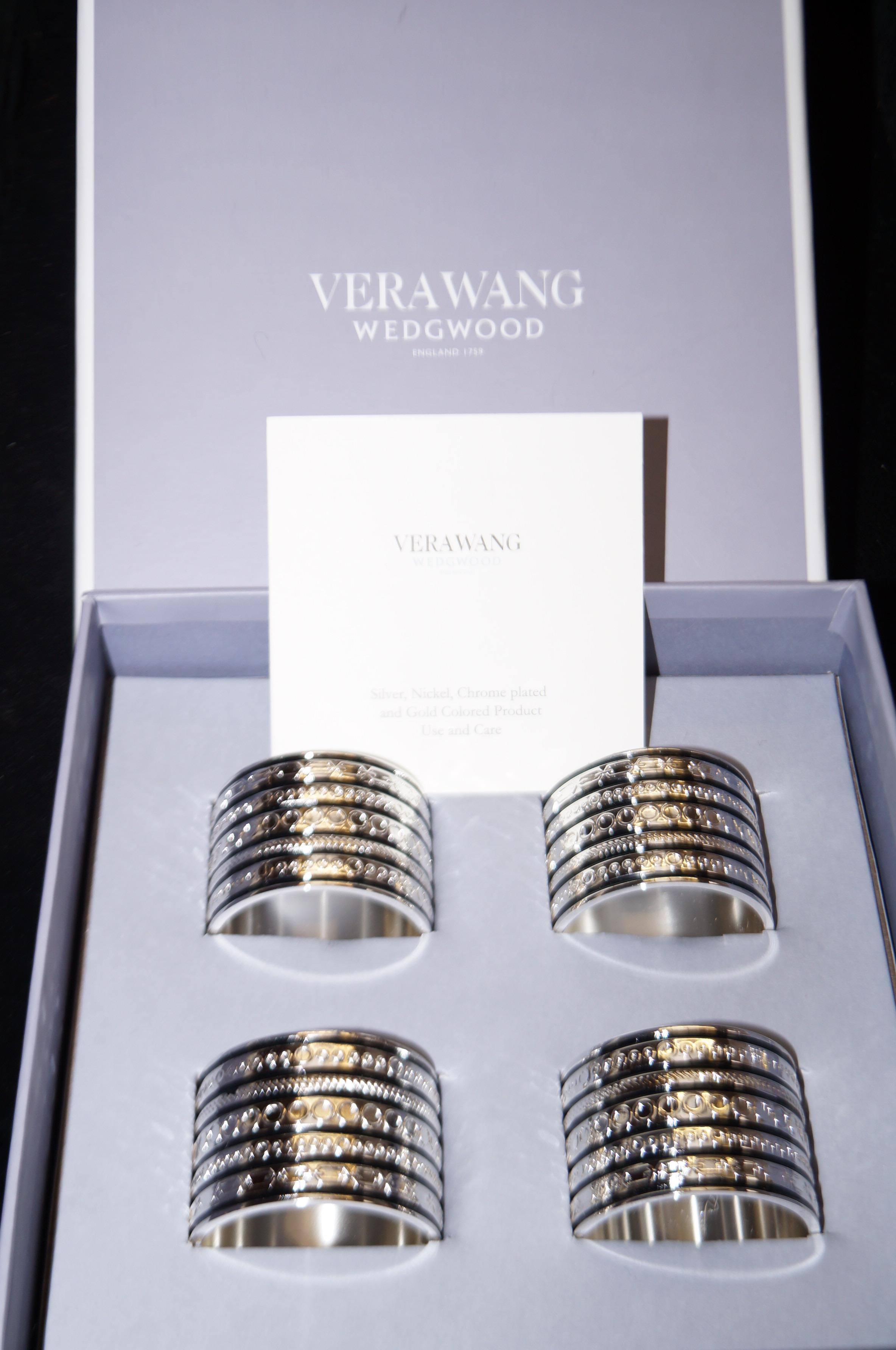 Wedgwood Vera Wang napkin rings