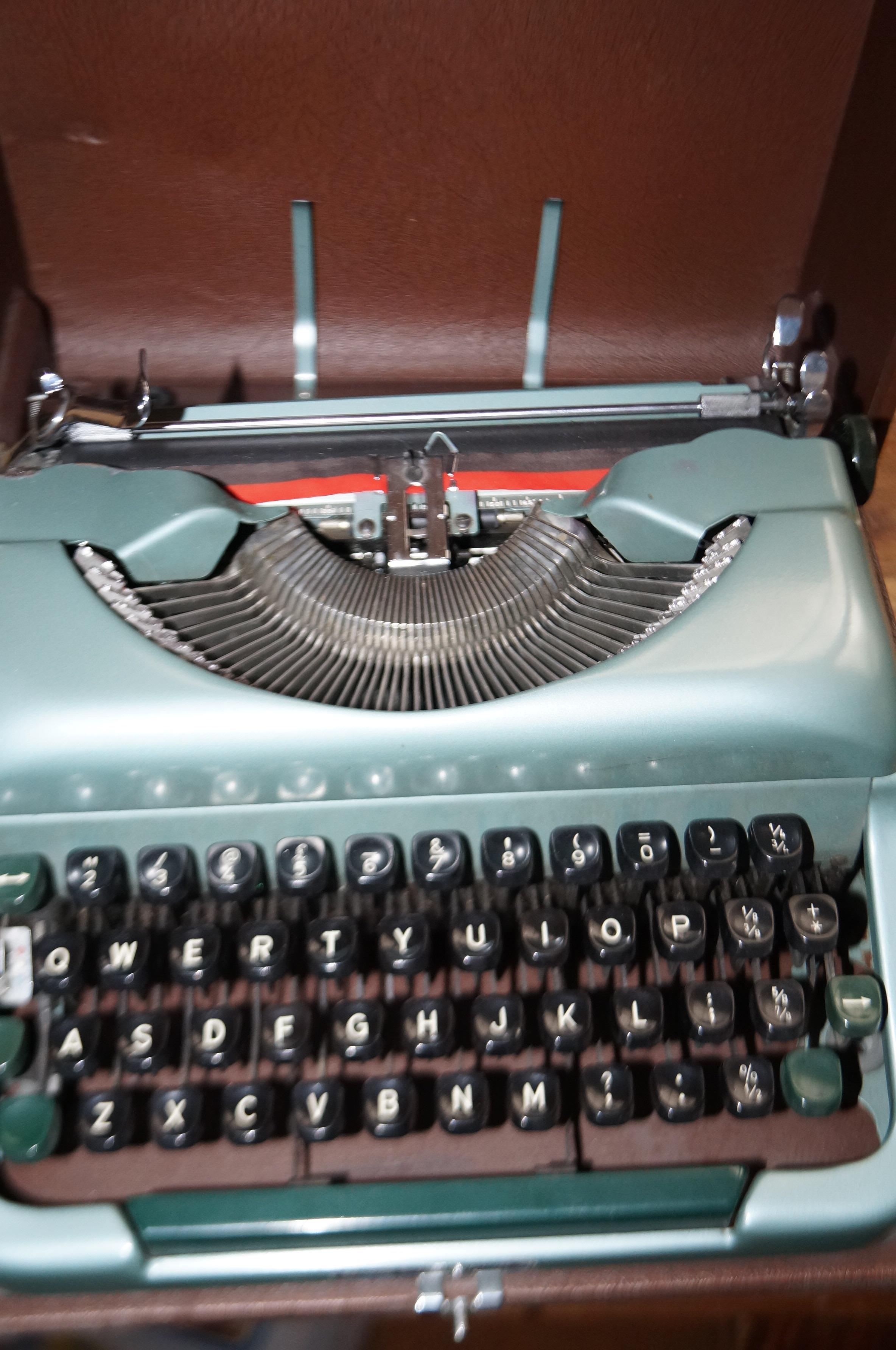 Vintage type writer & case