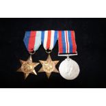 Group of 3 World war II medals