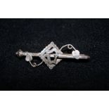 Edwardian silver sweetheart brooch by Pearce & Tom