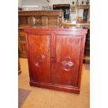 Chinese rosewood cocktail cabinet with fitted inte