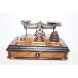 Early 20th century set of balance, scales & weight