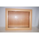 Wall mounted display cabinet with 5 shelves