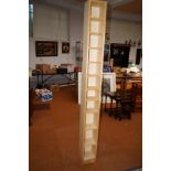 Contemporary free standing light wood CD shelf Hei