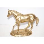 Cast brass study of a horse Length 22 cm