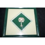 Framed silver tree