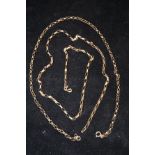 2x 9ct Gold blecher chains Weight 9.5g