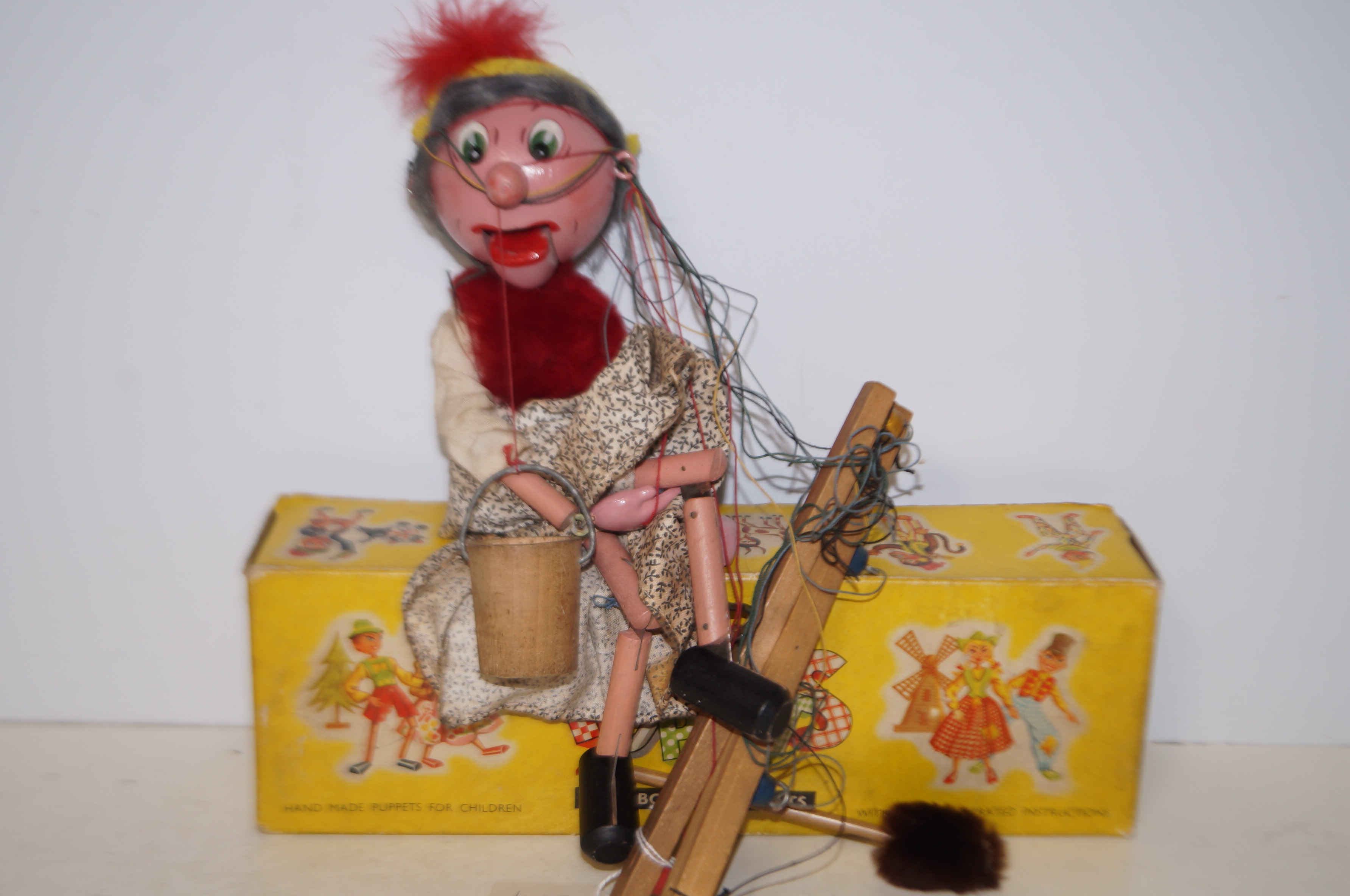 Boxed vintage Pellham puppet