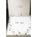 Honora pearl necklace & earring set with original