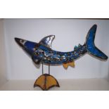 Large industrial style model of a shark Height 62