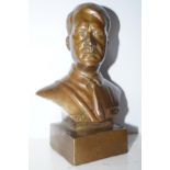 Brass Hitler bust Height 16 cm