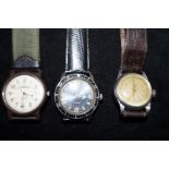 3 Gents wristwatches, Solar, Timex expodition, Bel
