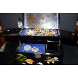 Chinese style jewellery box to include costume je