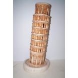 Souvenir lamp in the form of the leaning tower of