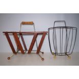 2 Retro magazine racks, 1 sputnik style