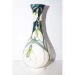 Moorcroft green tear vase Height 17 cm