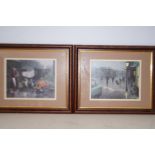 Pair of E Anthony Orme framed prints