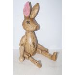 Wooden shelf rabbit Height 45 cm
