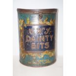 A large vintage advertising tin for C W J Dainty B