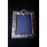 Small silver photo frame Height 9 cm