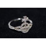 Vivienne Westwood silver crown ring Size N