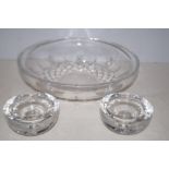 Royal Doulton large crystal bowl together with Roy