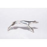 Miniature silver greyhound