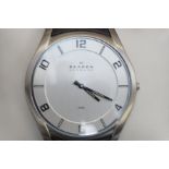 Gents Skagen wristwatch, boxed with papers