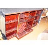 Oriental hard wood cocktail cabinet with matching
