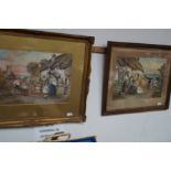 Pair of Early Framed Prints singed S.J Bentley 'Ha