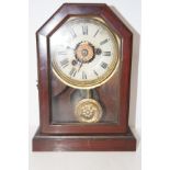 Early 20th century pendulum clock, striking on a b