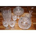 Collection of crystal ware to include Waterford