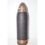 Great war 14lb shell case. Height 32cm