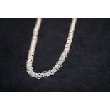 Silver double link neckchain