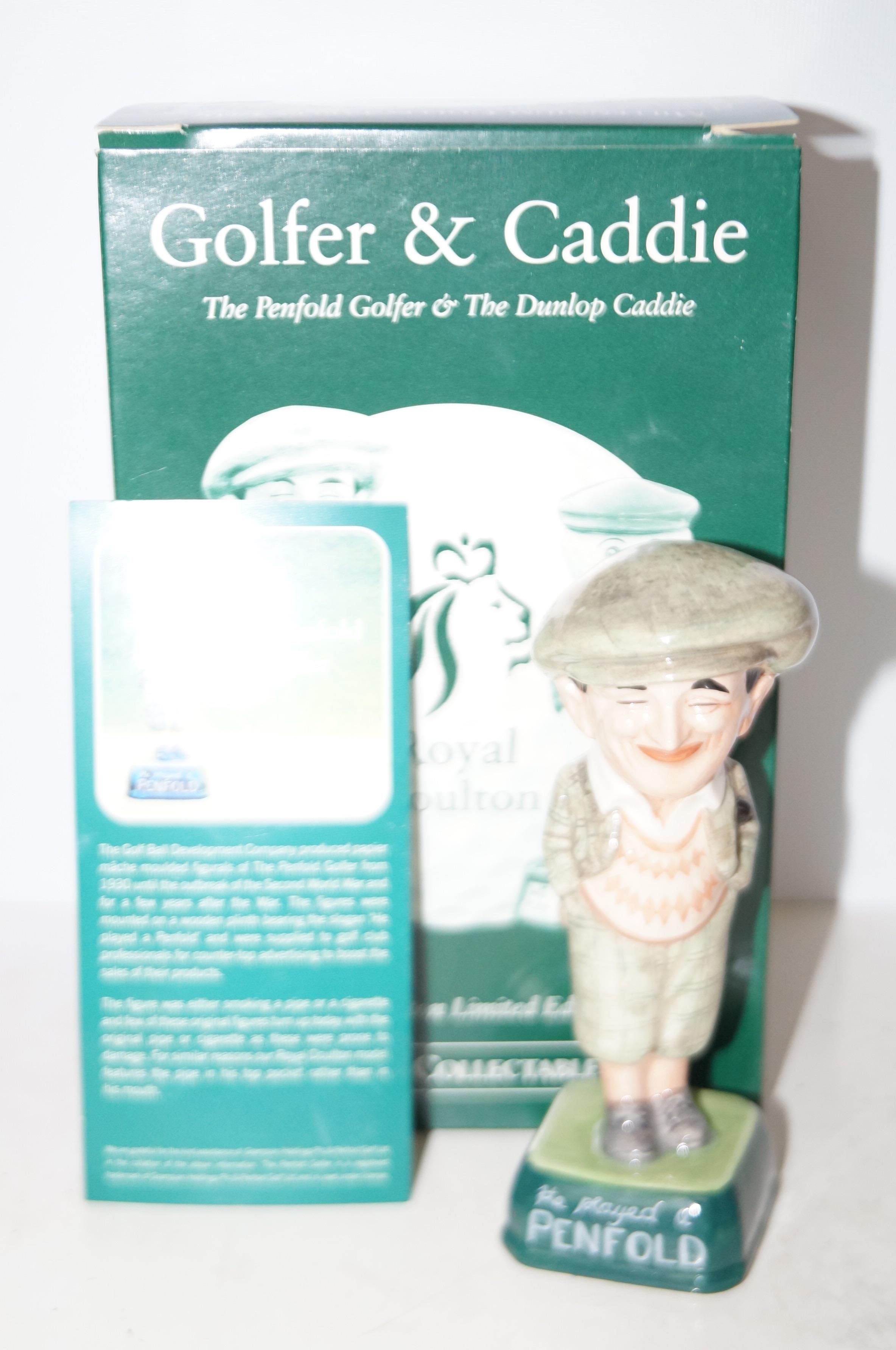 Royal Doulton Penfold golfer limited edition with