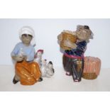 2 Export ware figures Largest 28 cm